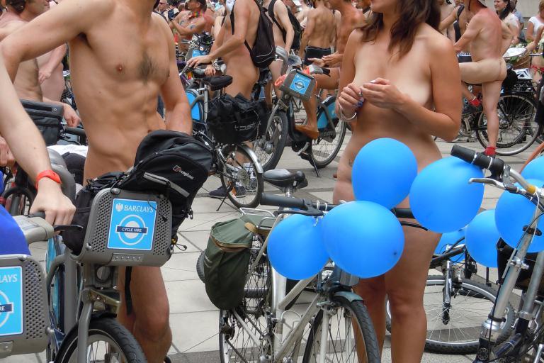 The World Naked Bike Ride pedals into London | Skint London.