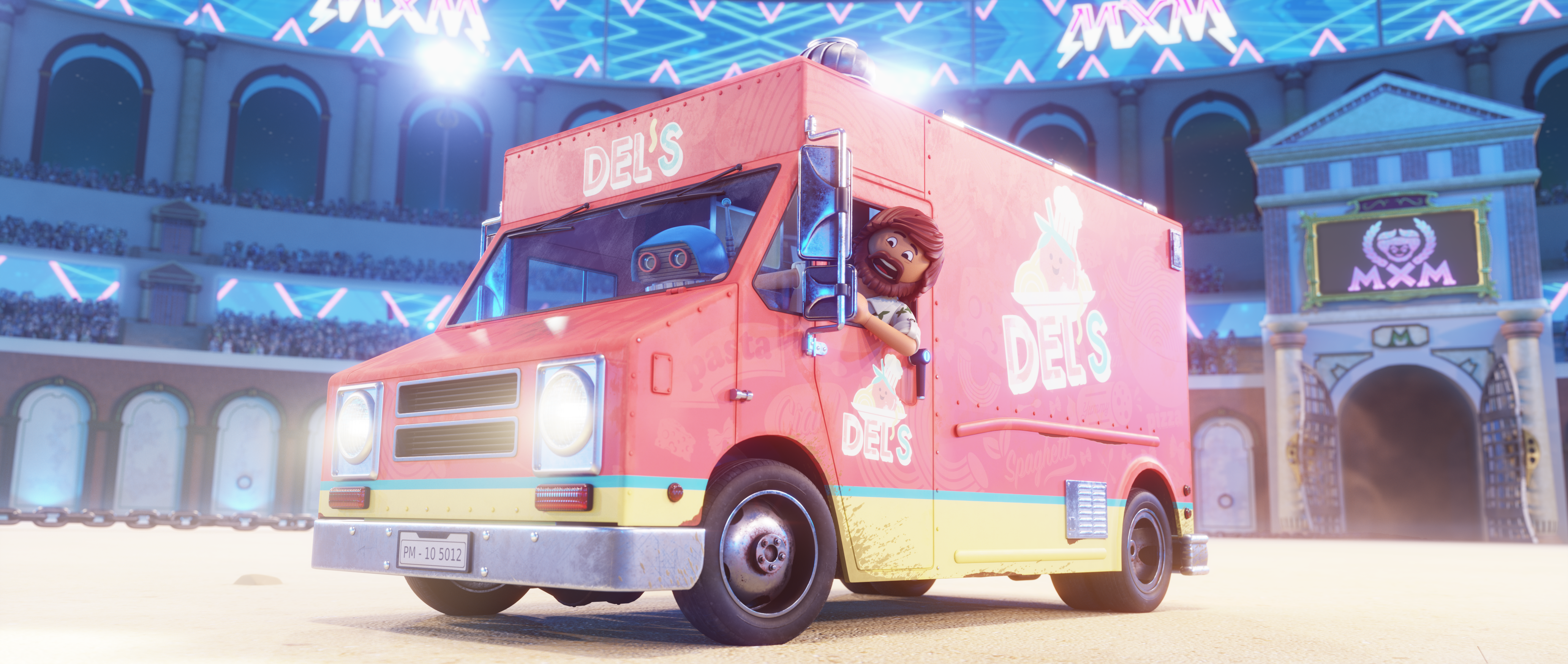 playmobil the movie dels food truck